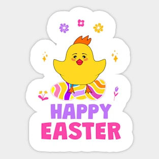 EASTER Egger Chicken Funny Happy Easter Sticker